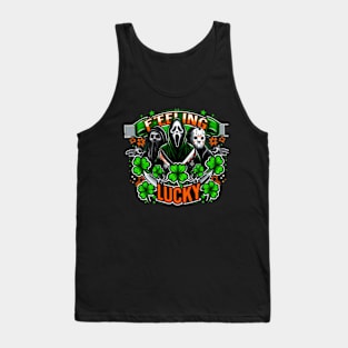 Patrick’s Day Men Of Horror Feeling Lucky Tank Top